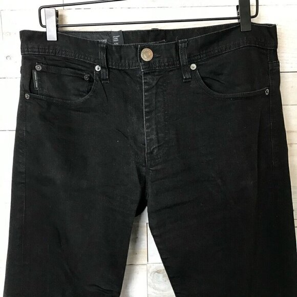 Armani Exchange Mens Classic Straight Jeans Black Pockets Dark Wash Denim 32 - Picture 3 of 7